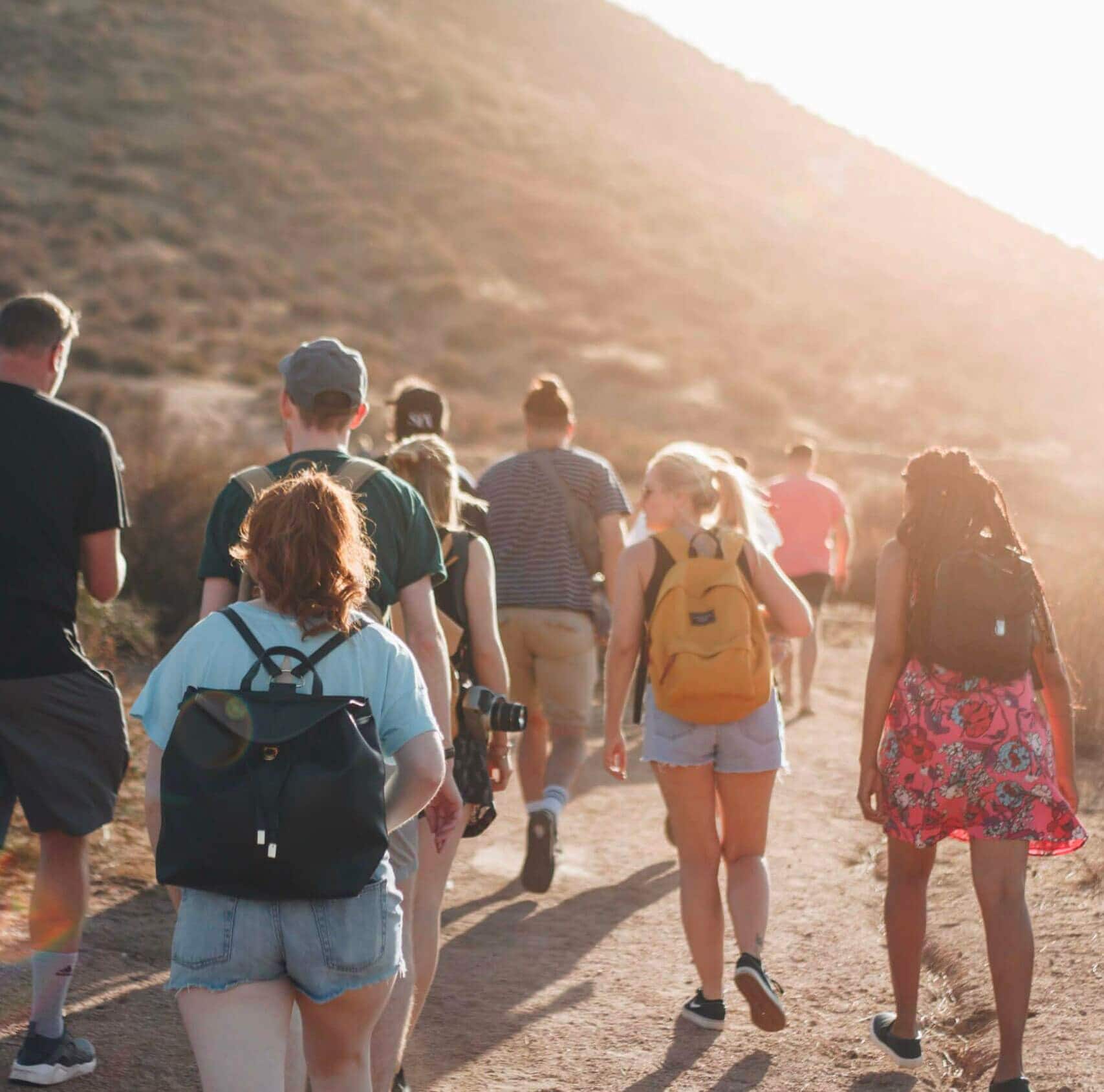 Personal development, a group of hikers